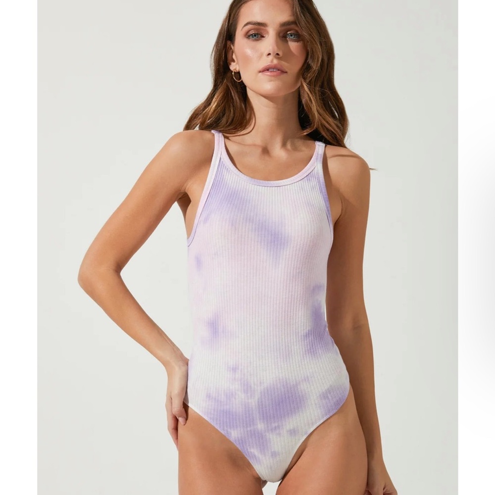 ASTR
Purple Tie-Dye Bodysuit